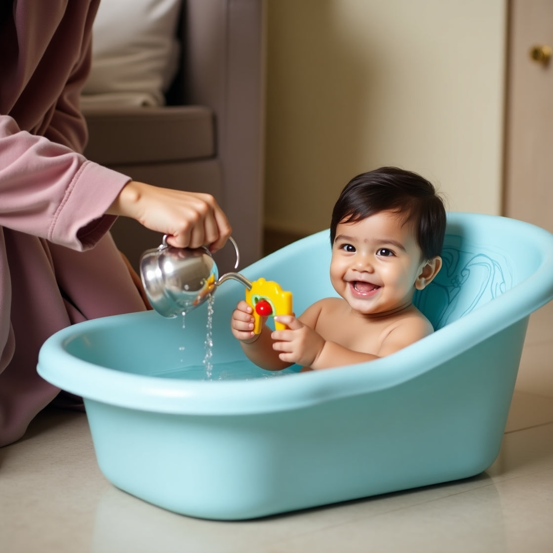 Baby Bathtub with Support